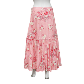 LOVESHACKFANCY | Floral Cotton Midi Skirt