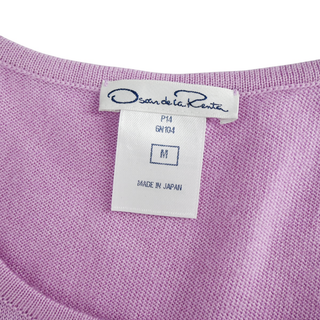 OSCAR DE LA RENTA | Lilac Cashmere-Blend Knit Top