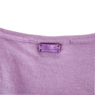 OSCAR DE LA RENTA | Lilac Cashmere-Blend Knit Top