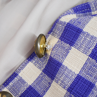 SMYTHE | Gingham Rifle-Patch Equestrian Blazer