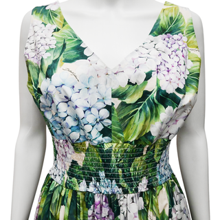 DOLCE & GABBANA | Hydrangea Floral Print Dress