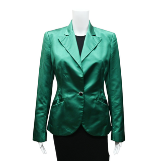 RALPH LAUREN | Green Silk Evening Jacket