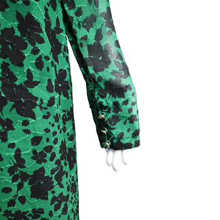 PEARL | Emerald Floral Print Midi Dress