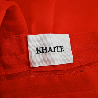 KHAITE | Wes Fire Red Organza Dress