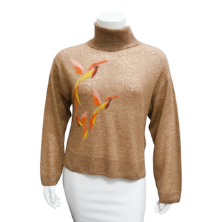 SACCHARINE | Hummingbird Turtleneck Knit Sweater