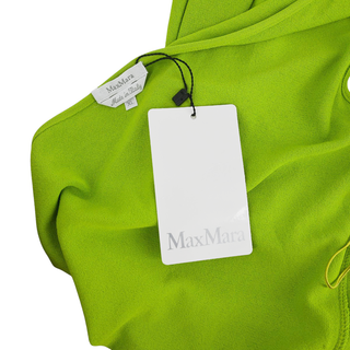 MAXMARA | Lime Green Sleeveless Wrap Sweater