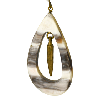 ASHLEY PITTMAN | Horn Teardrop Earrings