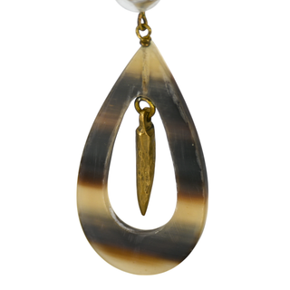 ASHLEY PITTMAN | Horn Teardrop Earrings