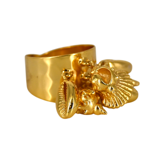 NEST | Tiny Shells Charm Adjustable Ring