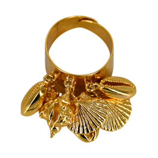 NEST | Tiny Shells Charm Adjustable Ring