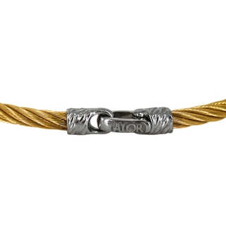 ALOR | Pave Diamond Stainless Steel Cable Bracelet