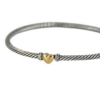 DAVID YURMAN | Classic Cable Heart Station Bracelet