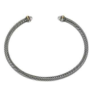 DAVID YURMAN | Pearl Classic Cable Cuff Bracelet