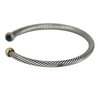 DAVID YURMAN | Blue Topaz Classic Cable Cuff Bracelet