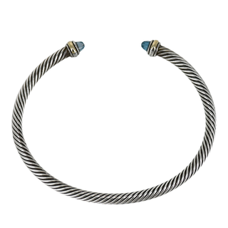 DAVID YURMAN | Blue Topaz Classic Cable Cuff Bracelet