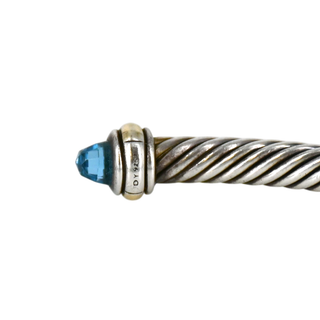 DAVID YURMAN | Blue Topaz Classic Cable Cuff Bracelet