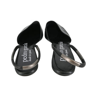 PEDRO GARCIA | Black Leather Slingback Flats