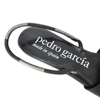 PEDRO GARCIA | Black Leather Slingback Flats