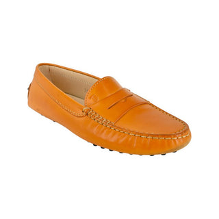 Gommino Orange Leather Loafers