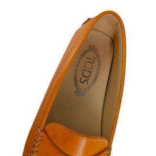 TODS | Gommino Orange Leather Loafers