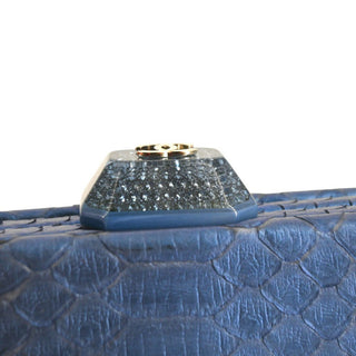 CHANEL | Metallic Crocodile Leather Clutch