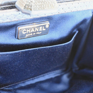 CHANEL | Metallic Crocodile Leather Clutch