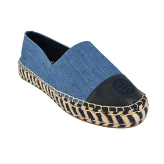 Blue Denim Cap Toe Espadrilles