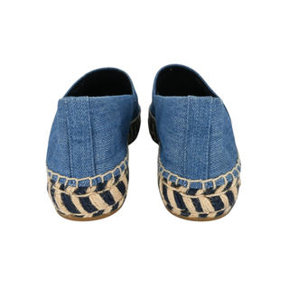 TORY BURCH | Blue Denim Cap Toe Espadrilles