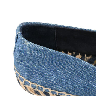 TORY BURCH | Blue Denim Cap Toe Espadrilles