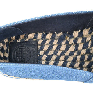 TORY BURCH | Blue Denim Cap Toe Espadrilles