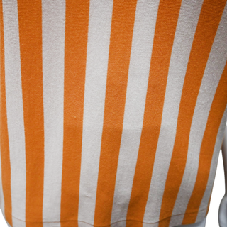 DRIES VAN NOTEN | Tangerine Striped Knit Top