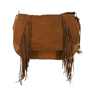 DVF | Boho Leather Fringe Messenger Bag