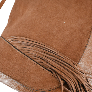 DVF | Boho Leather Fringe Messenger Bag