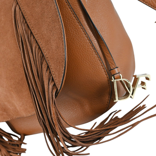 DVF | Boho Leather Fringe Messenger Bag