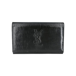 YSL | Monogram Black Patent Wallet On A Chain