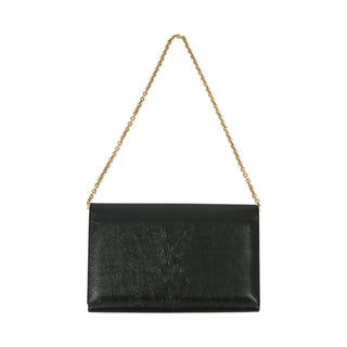 YSL | Monogram Black Patent Wallet On A Chain