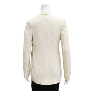 Beige Sequin Embellished Blazer