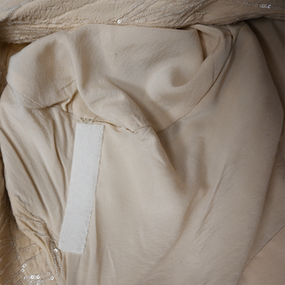 Beige Sequin Embellished Blazer