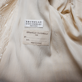 Beige Sequin Embellished Blazer