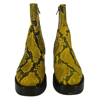 SIMON MILLER | Raid Snakeskin Embossed Platform Booties