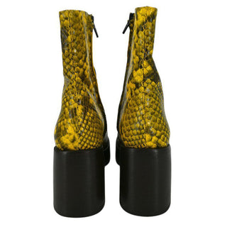 SIMON MILLER | Raid Snakeskin Embossed Platform Booties