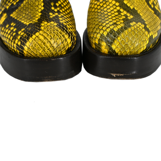 SIMON MILLER | Raid Snakeskin Embossed Platform Booties