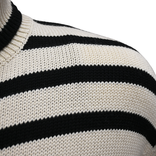 TOTEME | Signature Neutral Stripe Turtleneck Sweater