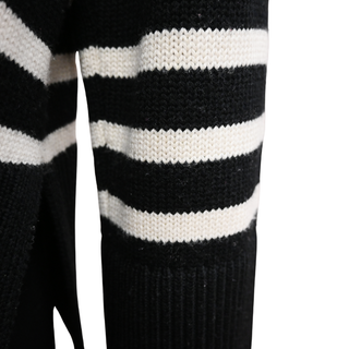 TOTEME | Signature Black Stripe Turtleneck Sweater