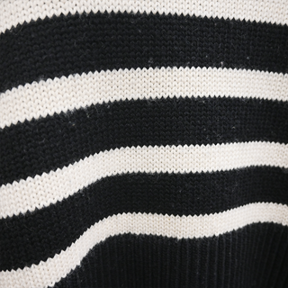 TOTEME | Signature Black Stripe Turtleneck Sweater