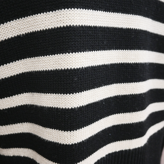 TOTEME | Signature Black Stripe Turtleneck Sweater