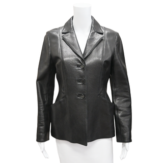 DIOR | Black Lamb Leather Blazer