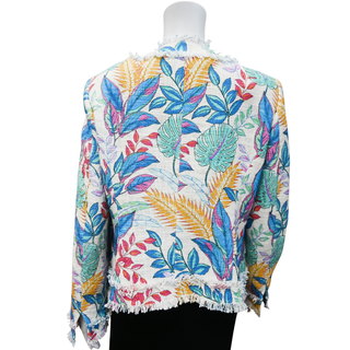 MAISON COMMON | Multicolor Palm-Print Tweed Jacket