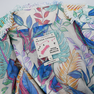 MAISON COMMON | Multicolor Palm-Print Tweed Jacket