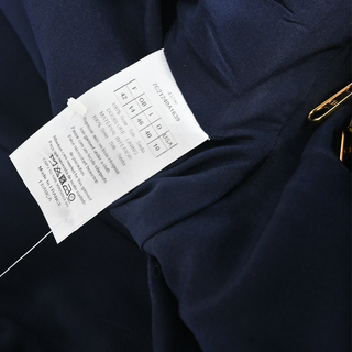 DIOR | Navy Silk Zip Short-Sleeve Jacket